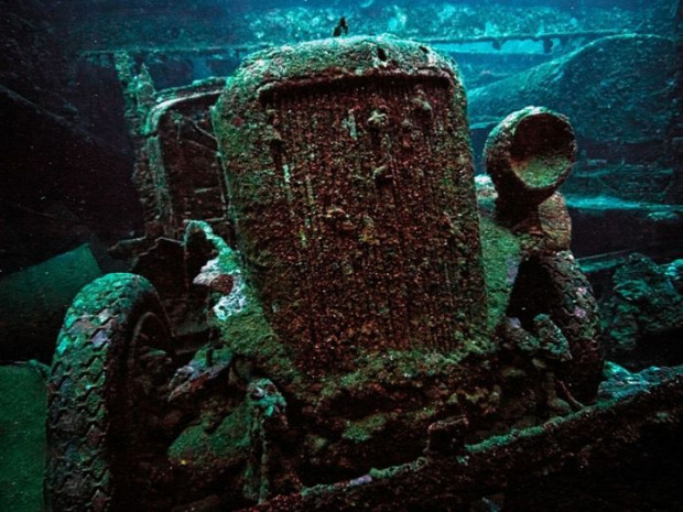 A világ érdekes második világháború Chuuk atoll Chuuk lagúna roncs temető csat