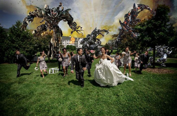 A világ érdekes vicces esküvő esküvői kép esküvői fotó üldözés menekülés