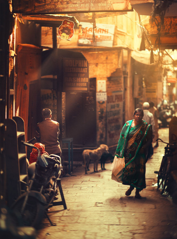 A világ érdekes sikátor szűk utca Dél-Ázsia Ázsia India Bangladesh Nepál