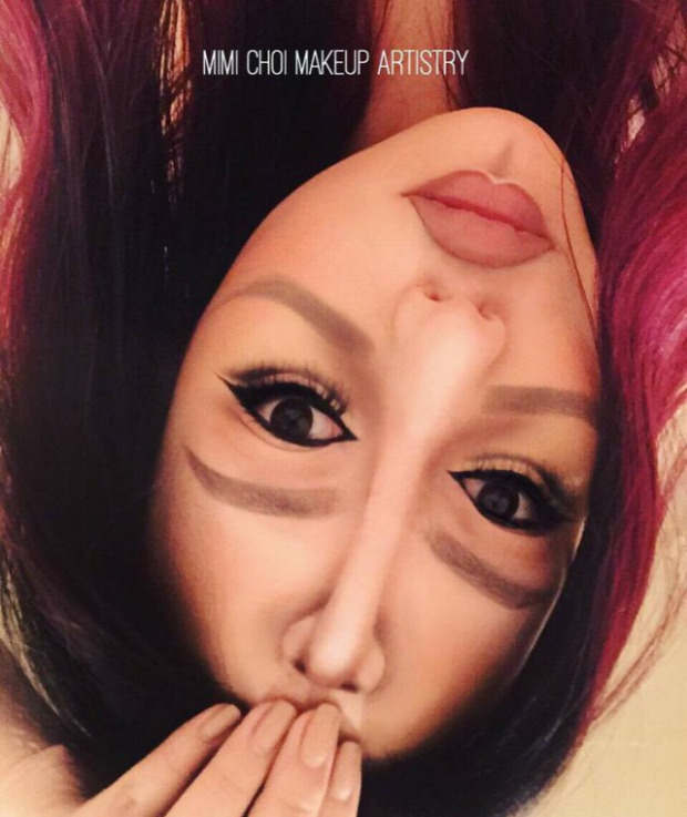 A világ érdekes Mimi choi maszk makeup arc mester művész