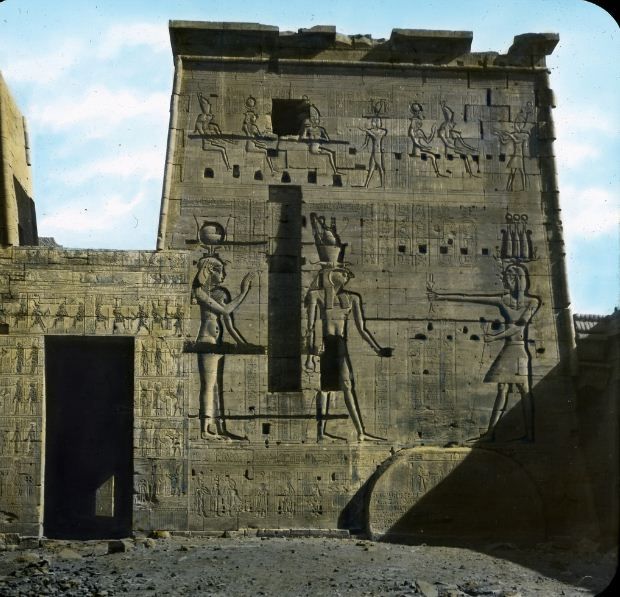 A világ érdekes Egyiptom rég utazás ősi romok