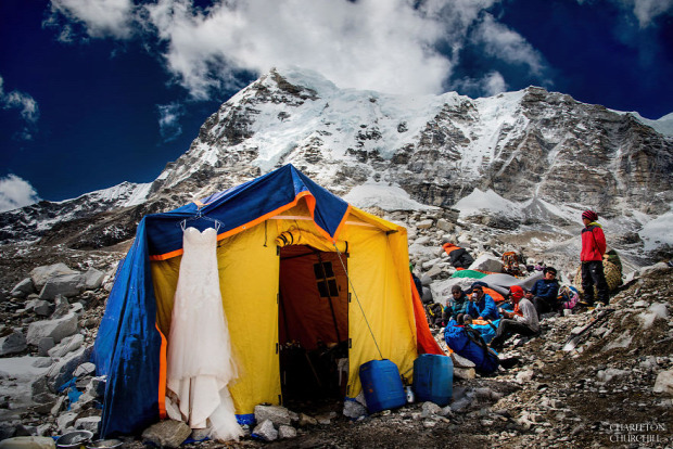 A világ érdekes Nepál Mount Everest esküvő Csomolungma