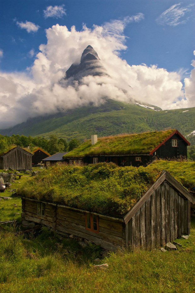 A világ érdekes Norvégia ház épület templom