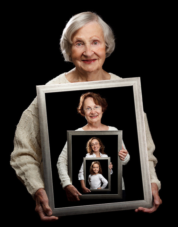 A világ érdekes generáció fotó családi fénykép