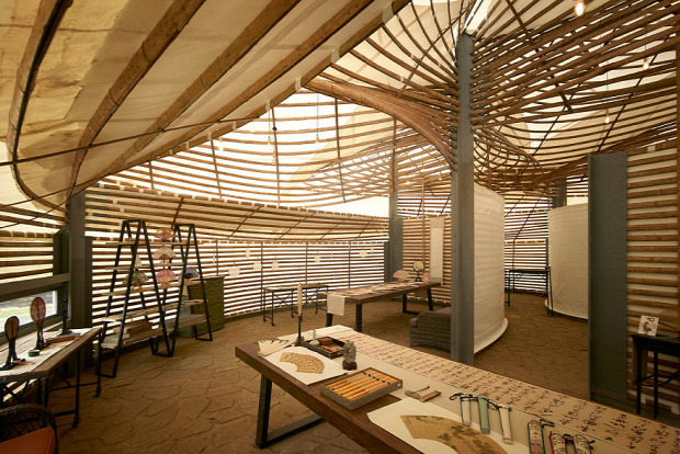 A világ érdekes Kína bambusz biennálé építészet