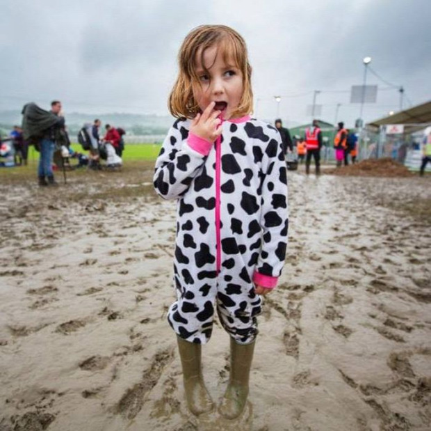 A világ érdekes Anglia Worthy farm Glastonbury fesztivál sár