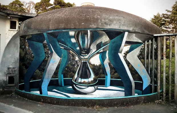 graffiti  3d a világ érdekes portugál Sergio Odeith