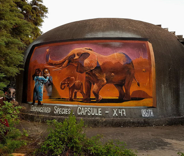 graffiti  3d a világ érdekes portugál Sergio Odeith