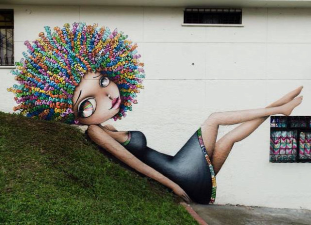 A világ érdekes graffiti utcai művészet
