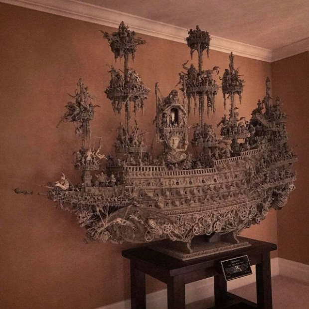 hajó makett kísértethajó