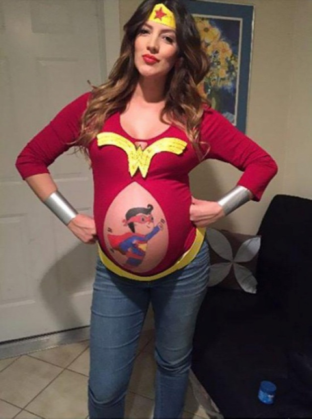 A világ érdekes Halloween jelmez kismama terhes állapotos várandós