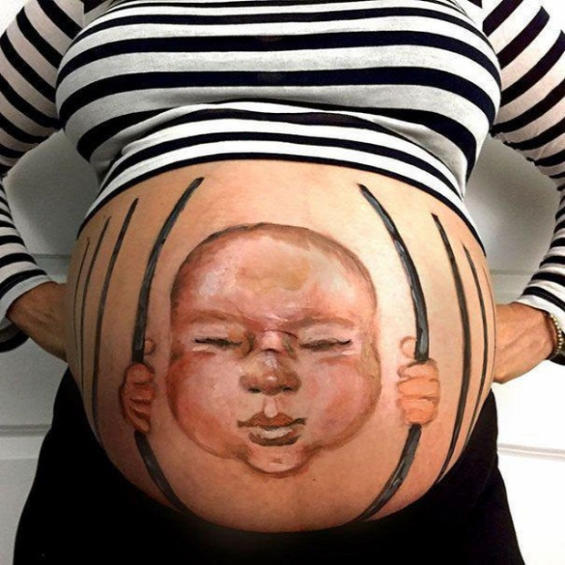 A világ érdekes Halloween jelmez kismama terhes állapotos várandós
