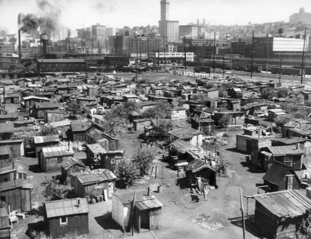 A világ érdekes Nagy gazdasági válság nyomortelep Hooverville Central Park