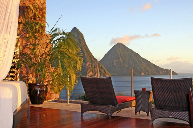 A világ érdekes Karib luxus szálloda St. Lucia