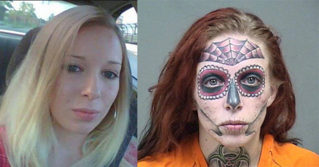 A világ érdekes drog tetoválástetkó arc