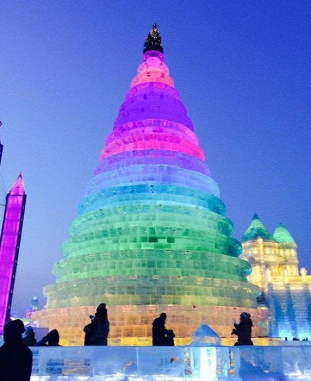 A világ érdekes Harbin Kina jég hó fesztivál