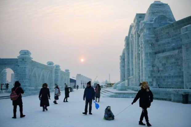 A világ érdekes Harbin Kina jég hó fesztivál