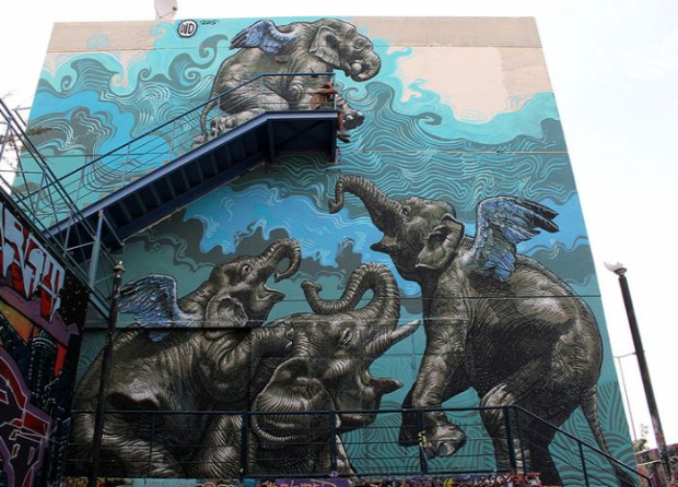 A világ érdekes street art utcai művészet graffiti  3D