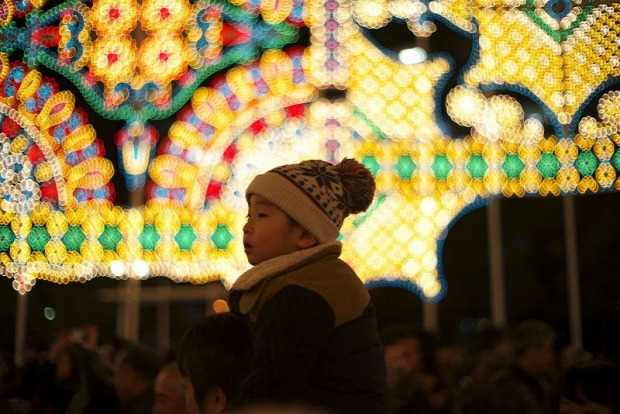 A világ érdekes Kobe Japán földrengés fény fesztivál Luminarie