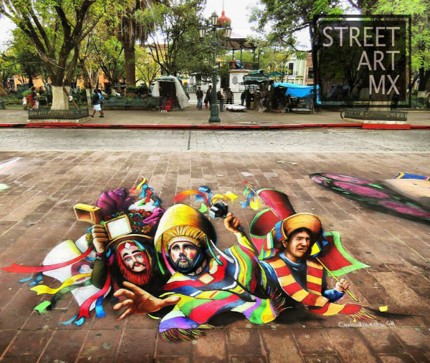 3d graffiti mexikói Carlos Alberto_GH