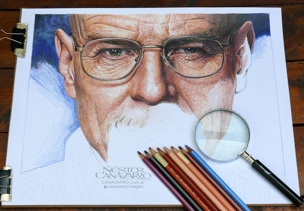 ceruza rajz színesceruza Nestor Cavarro