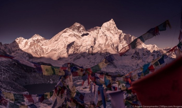 A világ érdekes Himalája Mount Everest Csomolungma