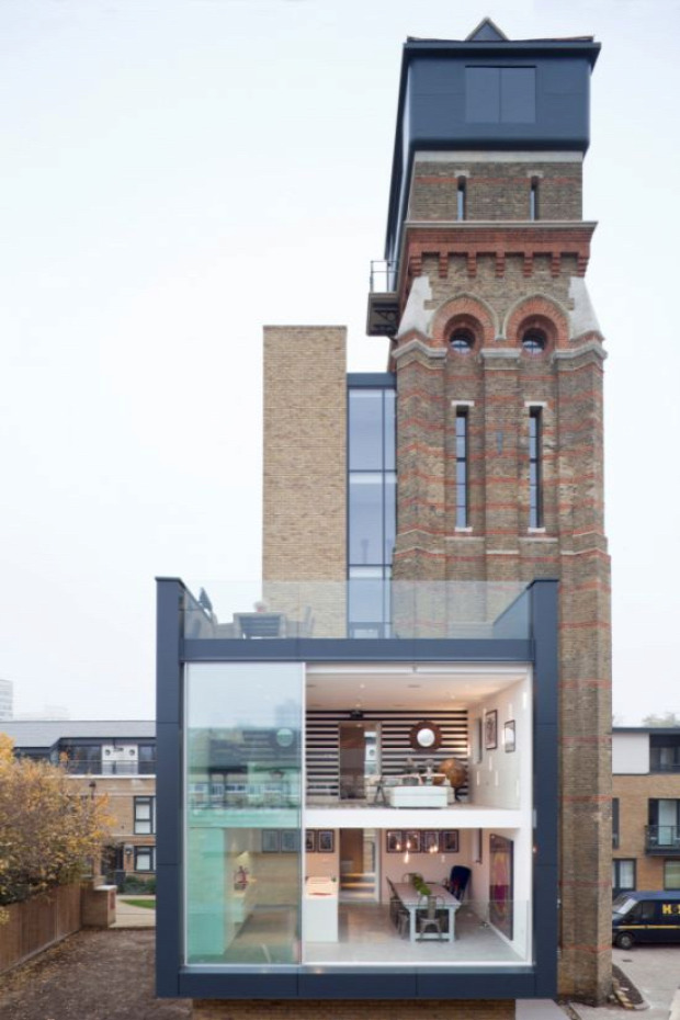 A világ érdekes London víztorony lakás modern