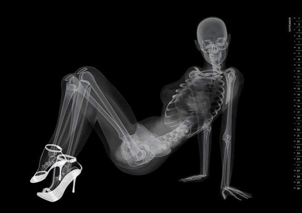 naptár A világ érdekes meztelen lány röntgen