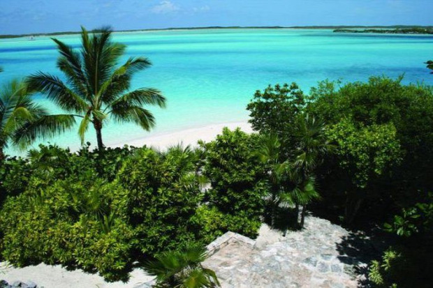 A világ érdekes sziget privát magán Bahamák Karib-tenger Exumas
