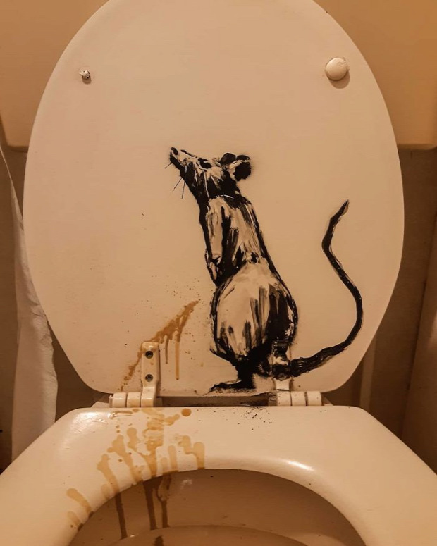 Banksy fürdőszoba karantén