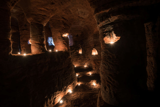 A világ érdekes Anglia Shropsire föld alatti templomos templom rejtekhely