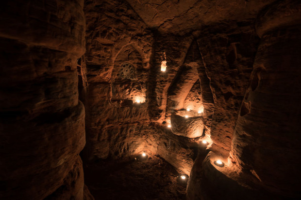 A világ érdekes Anglia Shropsire föld alatti templomos templom rejtekhely