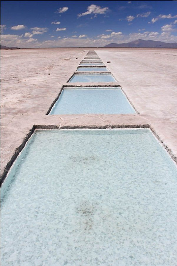 A világ érdekes Salinas Grandes só sivatag medence Argentina