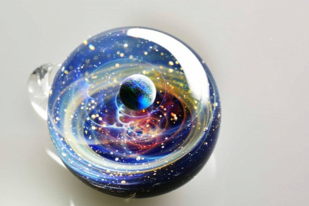 A világ érdekes üveg világűr bolygó üveggömb