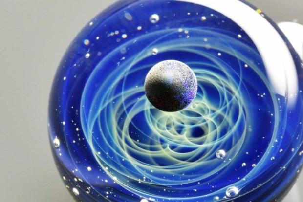 A világ érdekes üveg világűr bolygó üveggömb
