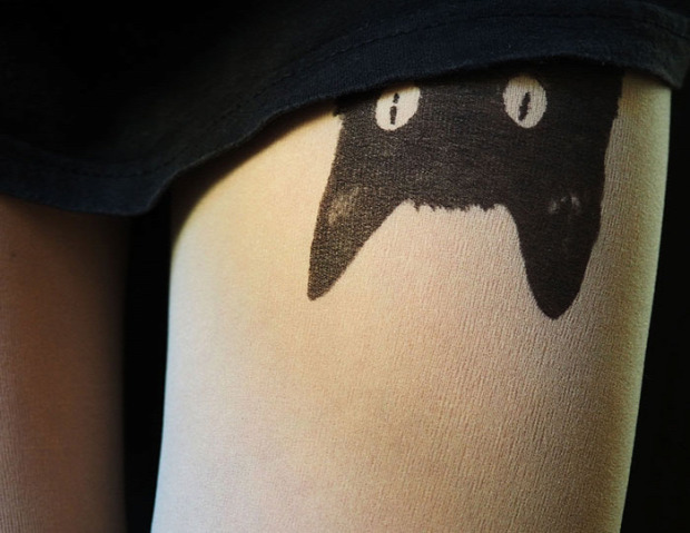 A világ érdekes Tatoo tetoválás harisnya tetkó
