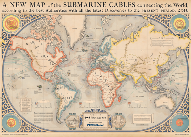 A világ érdekes háborúinternet információ kábel tengeralatti vízalatti
