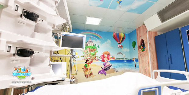 kórház fal festés