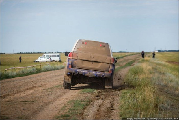 A világ érdekes Rallye verseny defekt