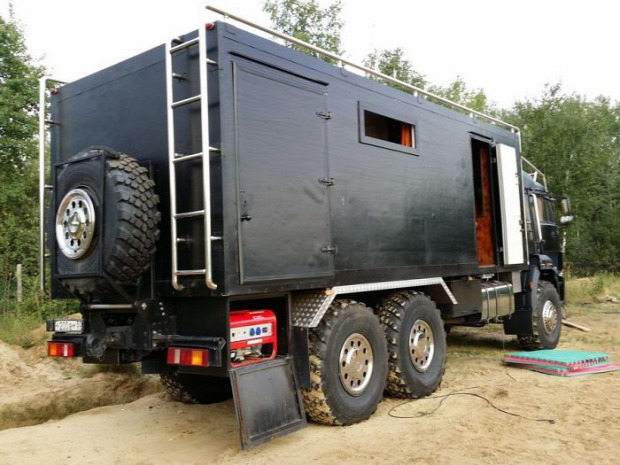 A voilág érdekes teherautó kamaz otthon átalakítás lakás