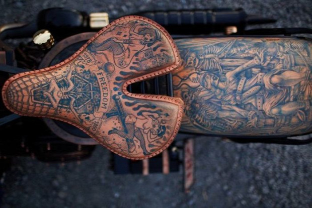 motor chopper tetoválás dizájn lengyel