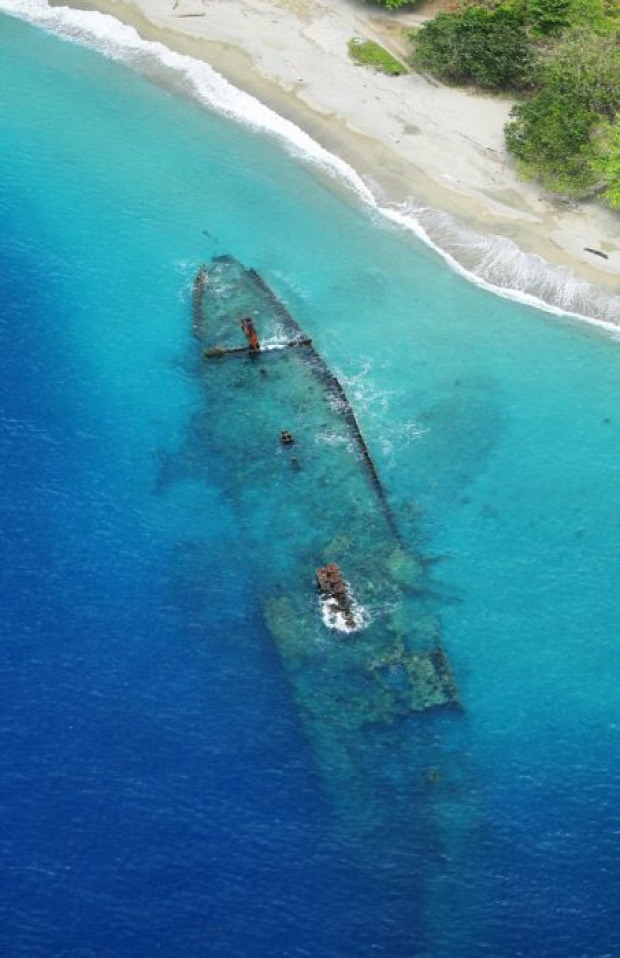 Csendes-óceán szigetek II. világháború katonai roncs