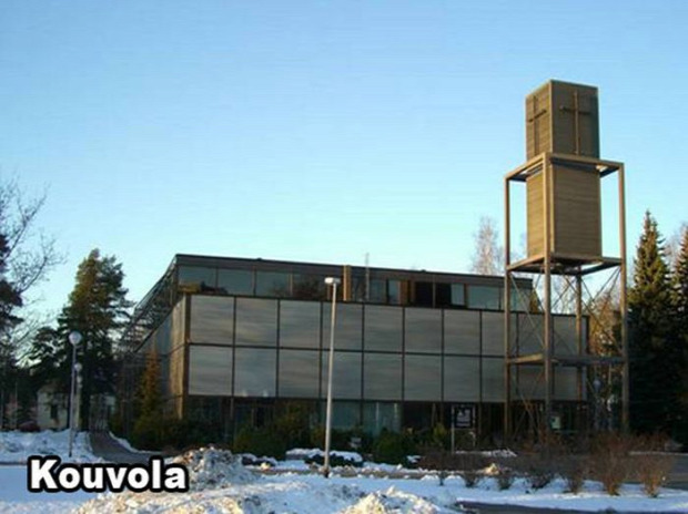 A világ érdekes Finnország templom szokatlan különös