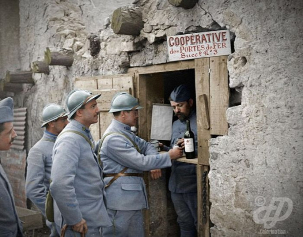 A világ érdekes első világháború fotó fénykép retusált színezett