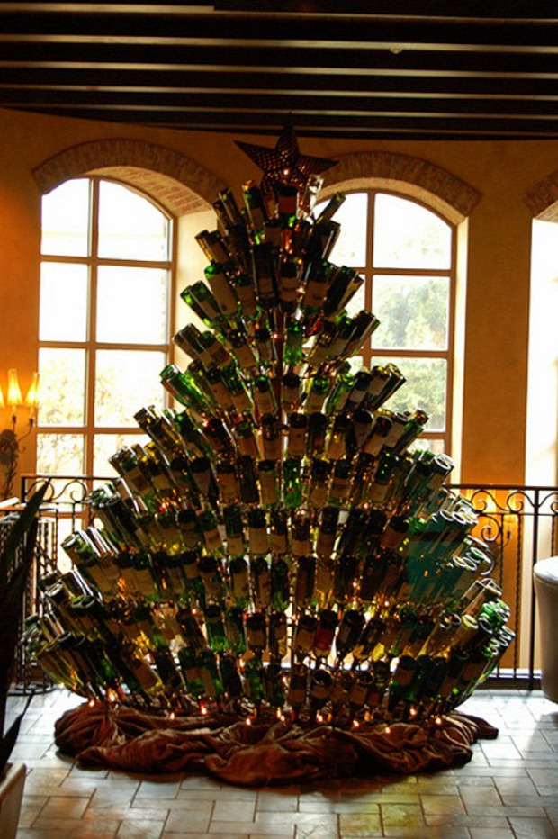karácsonyfa üveg palack alkohol pia
