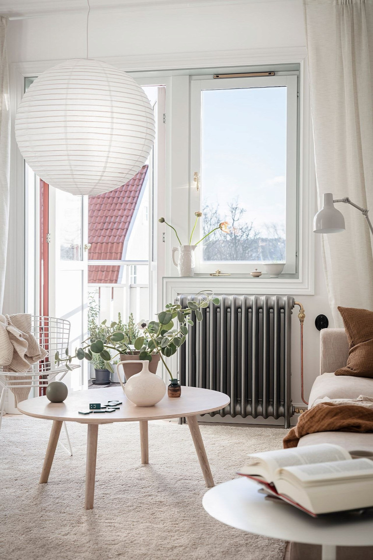 kis lakás pasztell skandináv stílus otthonos