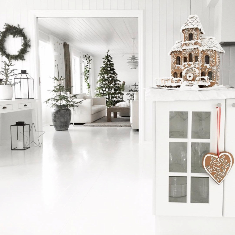 karácsony ünnepi dekor inspiráció skandináv stílus