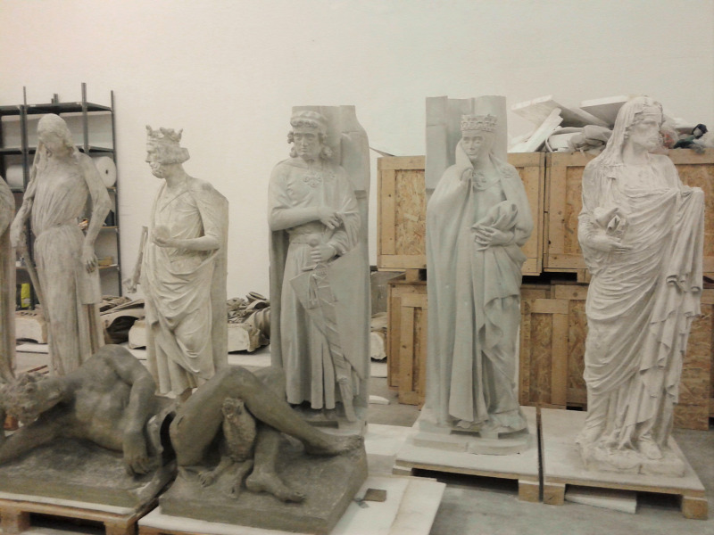 Román Csarnok Szépművészeti Múzeum szobrászat restaurálás