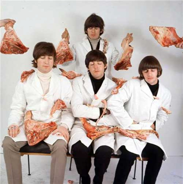 John Lennon Paul McCartney George Harrison Ringo Starr Robert Whitaker Butcher cover