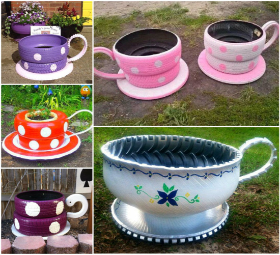 40+ Creative DIY Garden Containers and Planters from Recycled Materials 1
